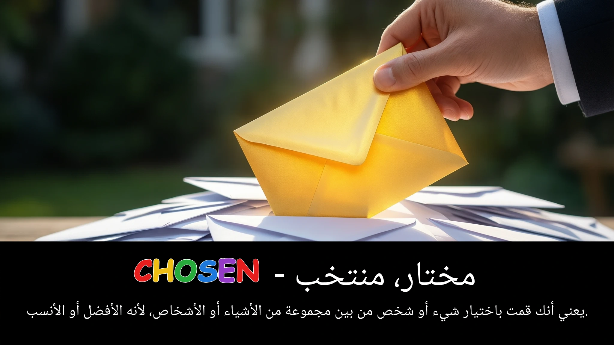 Arabic Illustration for chosen